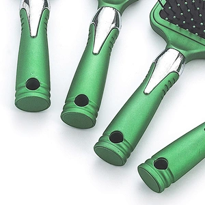 Professional custom hairdresser ventilation hair brush plastic shower brush massage brush