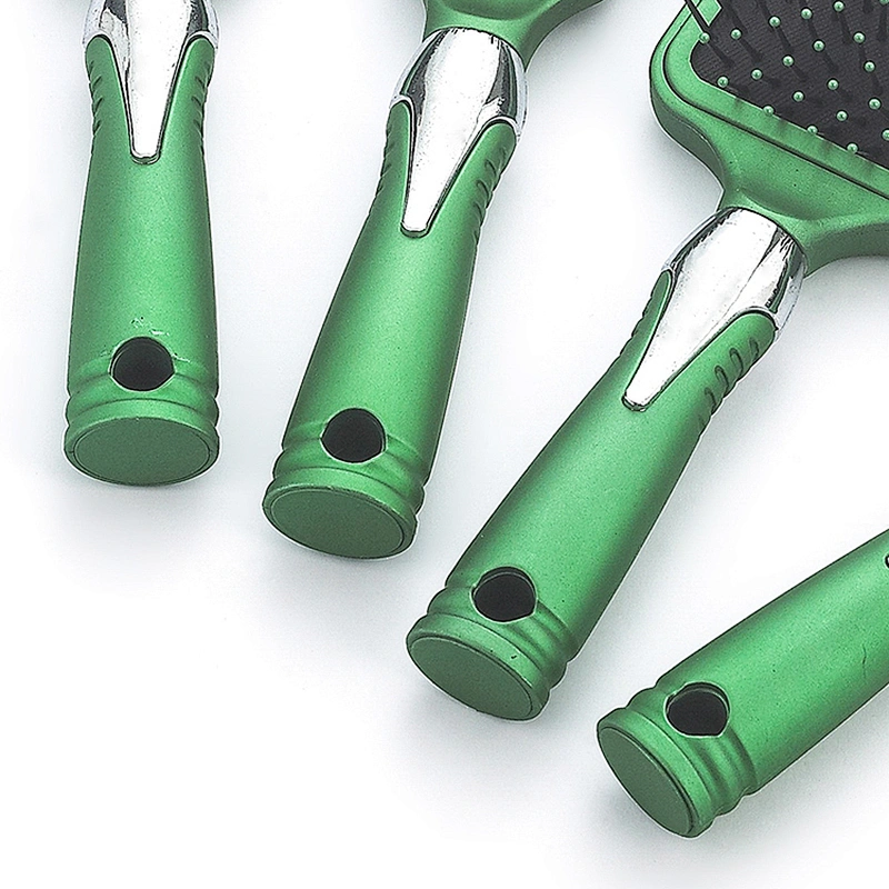 Professional custom hairdresser ventilation hair brush plastic shower brush massage brush