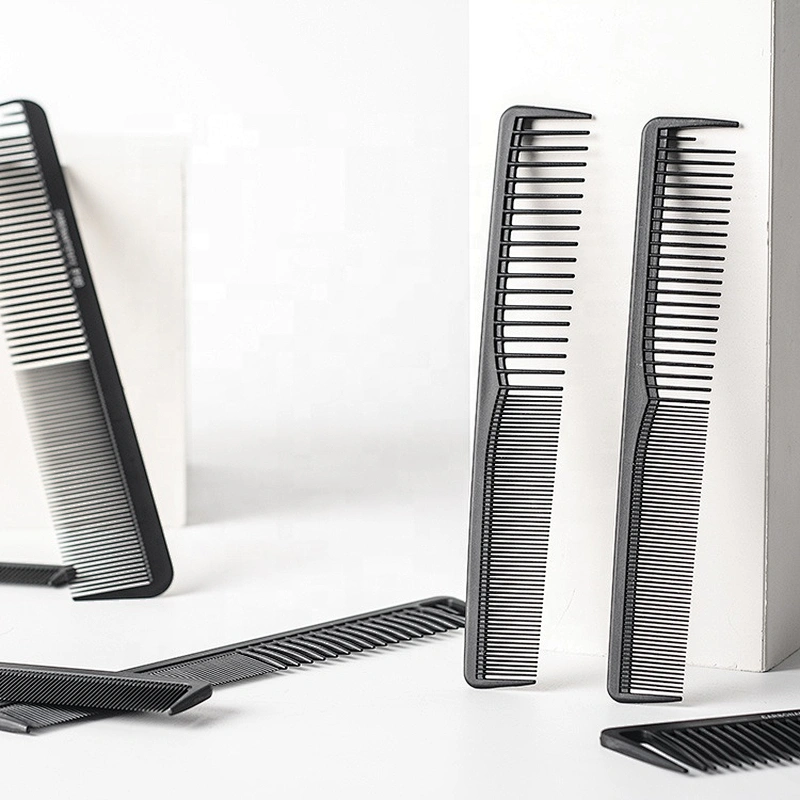 private label carbon tail antistatic comb wode tooth carbon comb