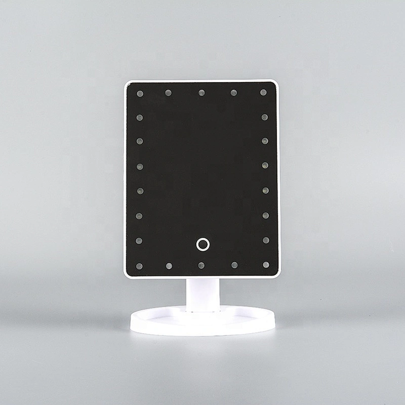 household white travel led light mirror led vanity mirror make up mirror with led light