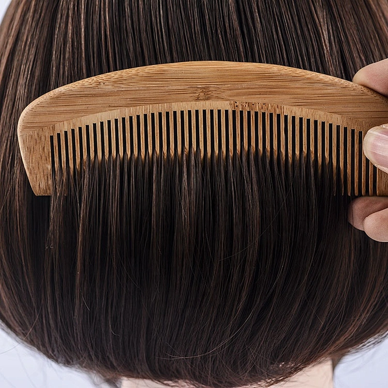wooden comb with handle hair wooden afro comb  wooden earrings comb with logo