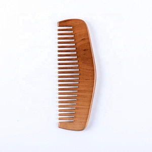 beard comb wood horn logo imprinted wooden comb professional hand made wood comb