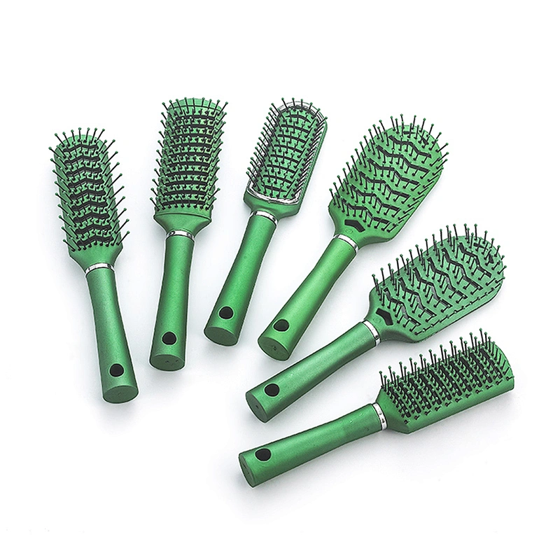 hotest selling plastic metal coating hair ventilation brush round salon beauty professional brush
