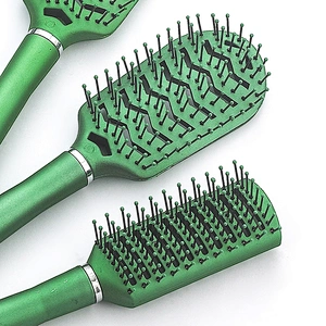 hotest selling plastic metal coating hair ventilation brush round salon beauty professional brush