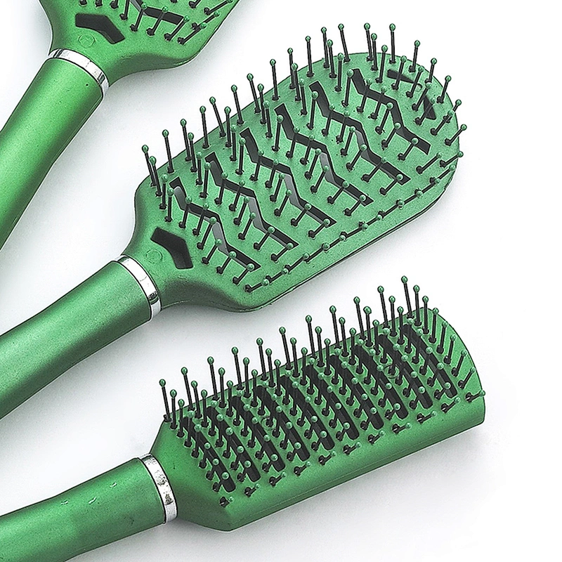 hotest selling plastic metal coating hair ventilation brush round salon beauty professional brush
