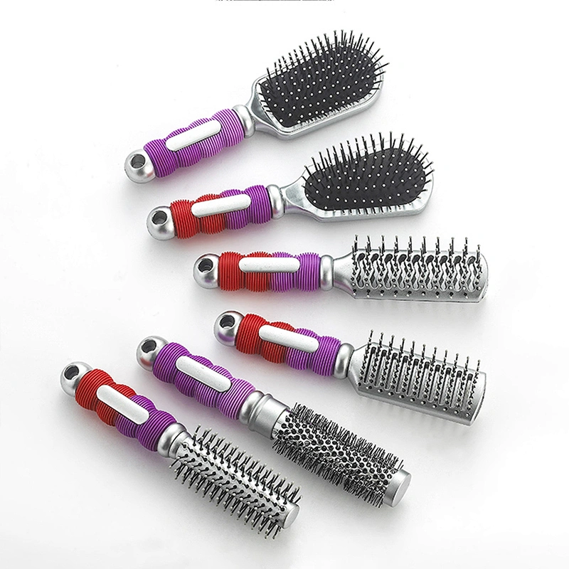 Customized various color massage hair brush paddle hair brush hair dryer companion ventilation brush