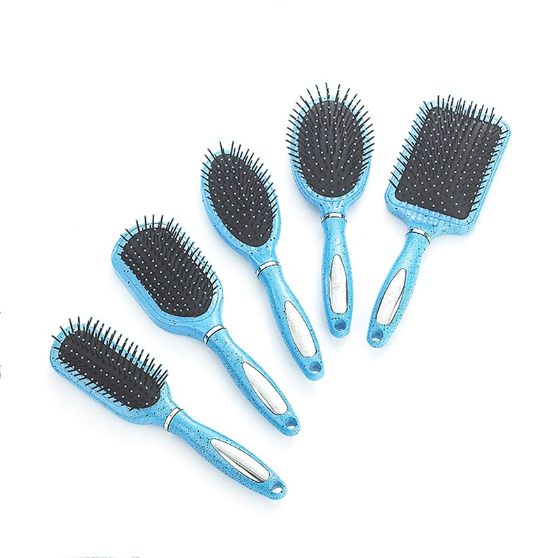 Wholesale custom plastic massage brushes of various colors detangling hair brush