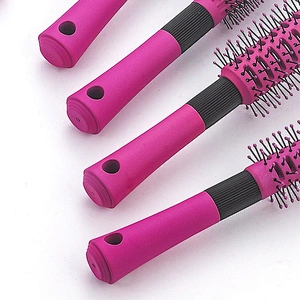 Factory customized hairdresser styling hair brush hair dryer ventilation brush massage brush