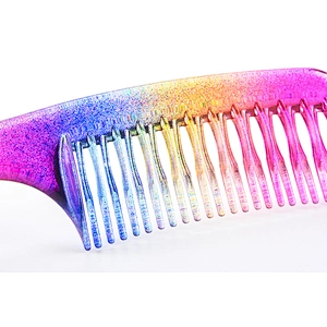 Good price colorful wide tooth detangling hair comb for dying hair