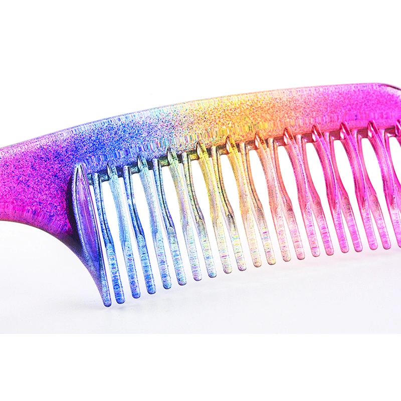 Good price colorful wide tooth detangling hair comb for dying hair