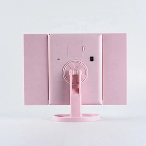 2020 hot selling vanity mirror led lights fold led compact mirror customized led makeup mirror for salon