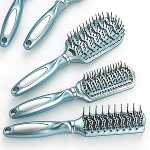 Wholesale hair dryer companion hair brush hairdresser styling brush plastic massage brush