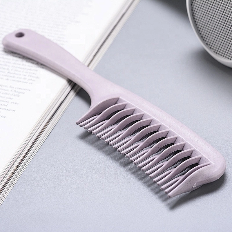Plant degradable material personal care tangle teezer household wide tooth comb  cross tooth hair comb