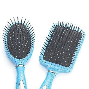 Wholesale custom plastic massage brushes of various colors detangling hair brush