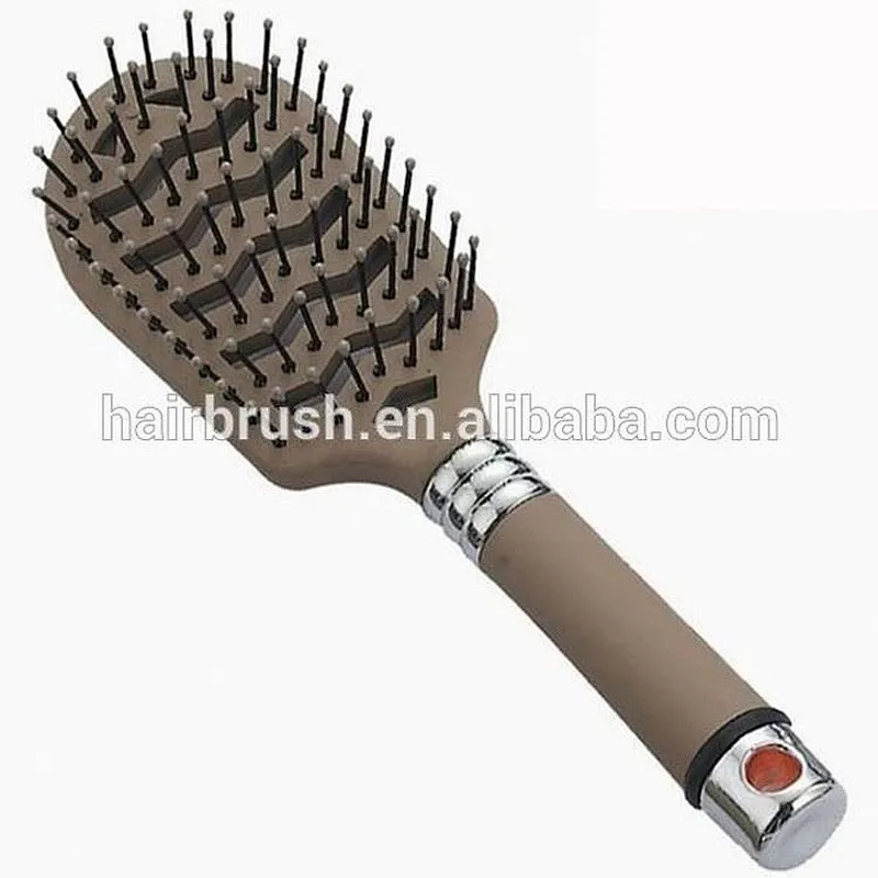 Teaze Concave Shape Hair Brush With Nylon & Boar Bristles