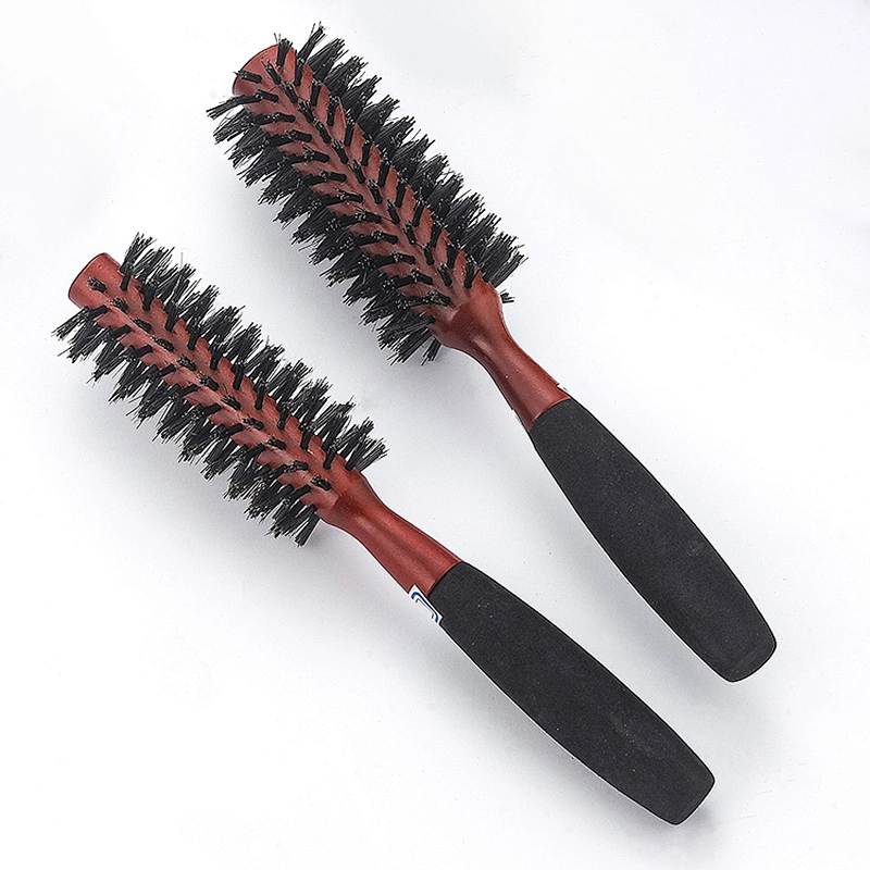 Custom Handmade Round Hair Brush for Hairdresser Styling design Curly Brush