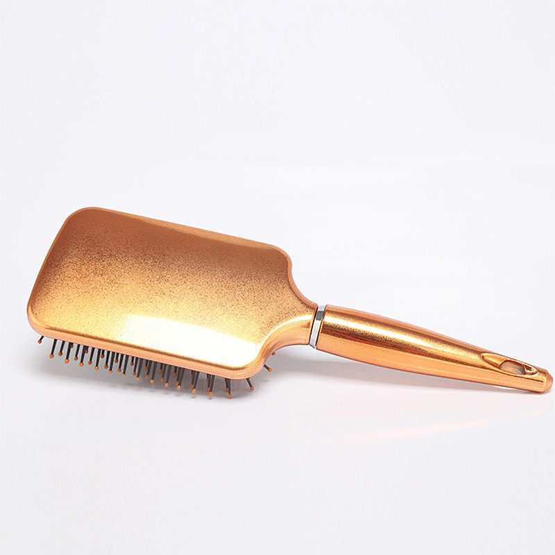Custom professional popular wooden plastic flat paddle hair brush