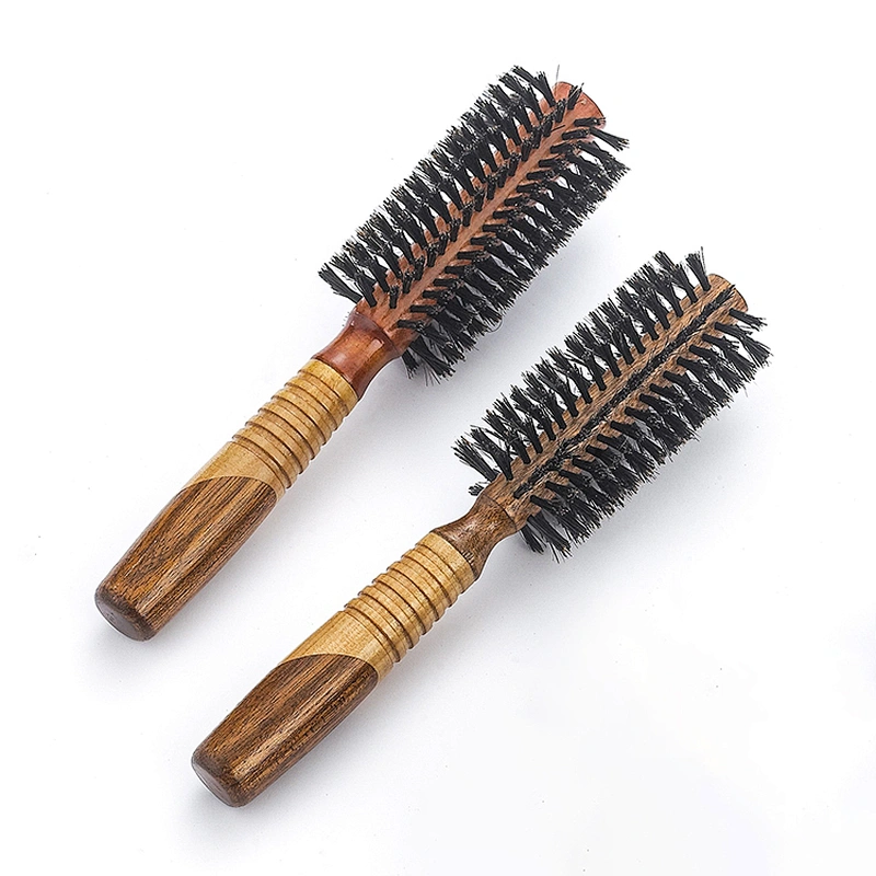 Custom Handmade Round Hair Brush for Hairdresser Styling design Curly Brush