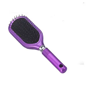 Water transfer print paddle and cushion hairbrush