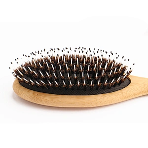 Good quality wooden natural plastic soft bristles hair brush
