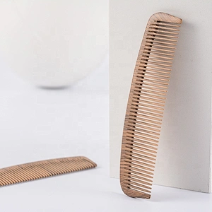 wood comb hair bamboo 100% natural wood razor like comb peach hair wood comb