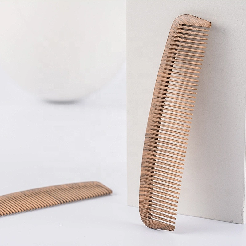 wood comb hair bamboo 100% natural wood razor like comb peach hair wood comb