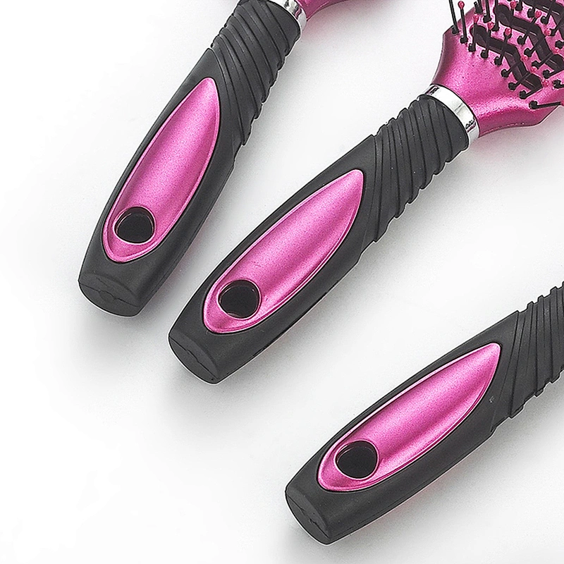 Wholesale custom hairdresser professional ventilation hair brushes with customizable colors