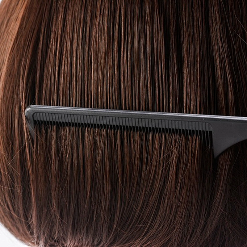 precision comb rat tail carbon fiber handle parting comb customizable carbon parting comb