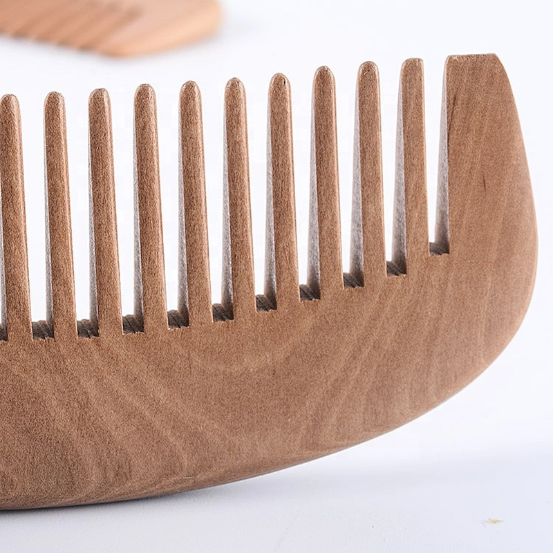 beard comb wood horn logo imprinted wooden comb professional hand made wood comb