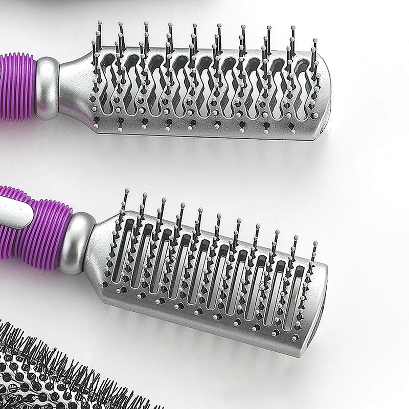 Customized various color massage hair brush paddle hair brush hair dryer companion ventilation brush