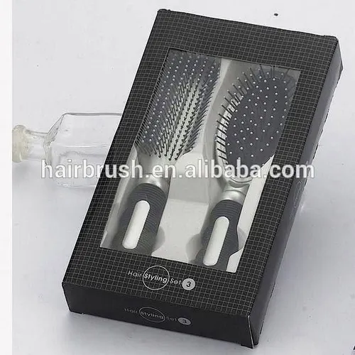 2PCS Plastic hair brush set