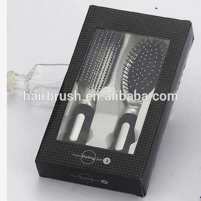 2PCS Plastic hair brush set