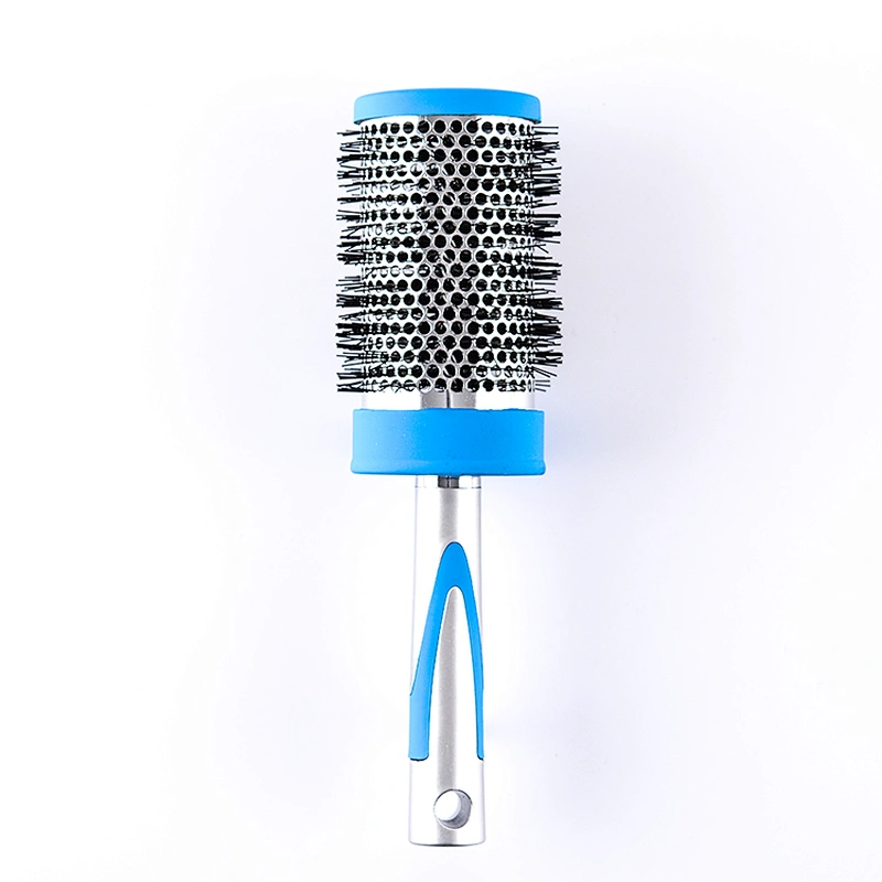 Aluminum Barrel Hair Brush Nylon Heat-resistant Ceramic Brush Ionic Nano Technology Round Hair Brush