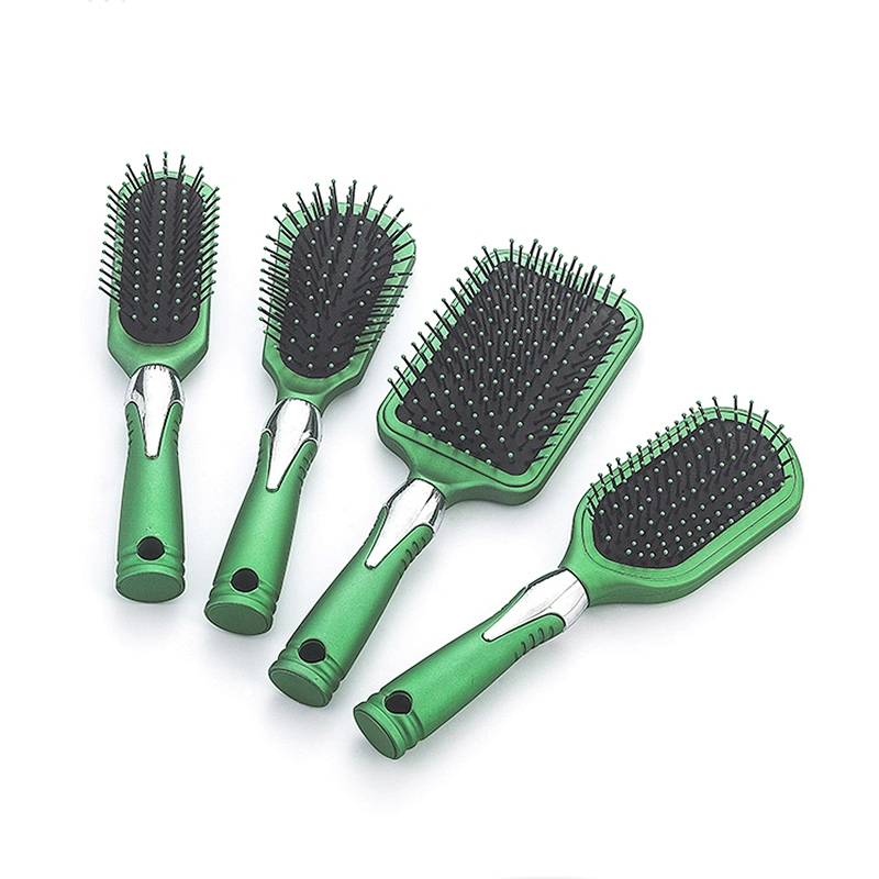 Professional custom hairdresser ventilation hair brush plastic shower brush massage brush