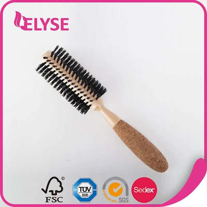 Competitive price round fsc wooden hair brush