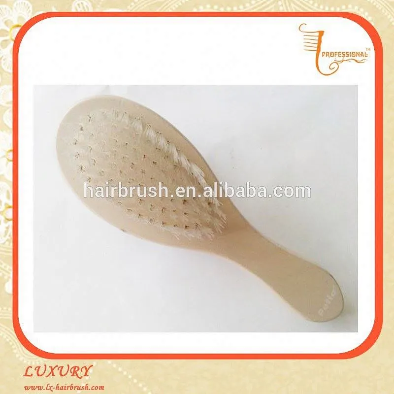 Small size double sided custom wooden hair brush