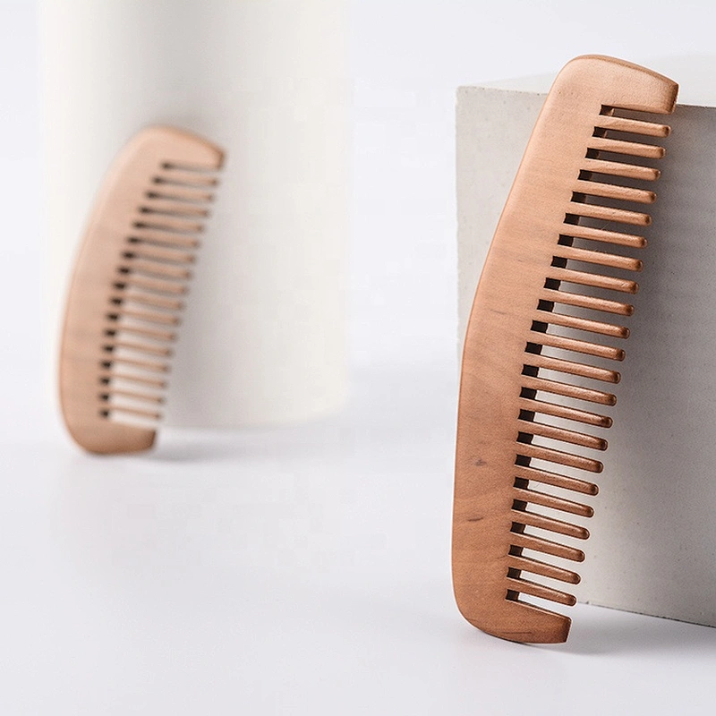 beard comb wood horn logo imprinted wooden comb professional hand made wood comb