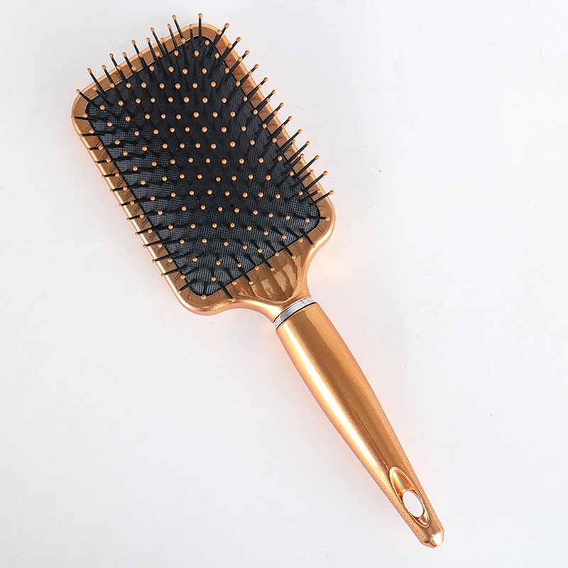 Custom professional popular wooden plastic flat paddle hair brush