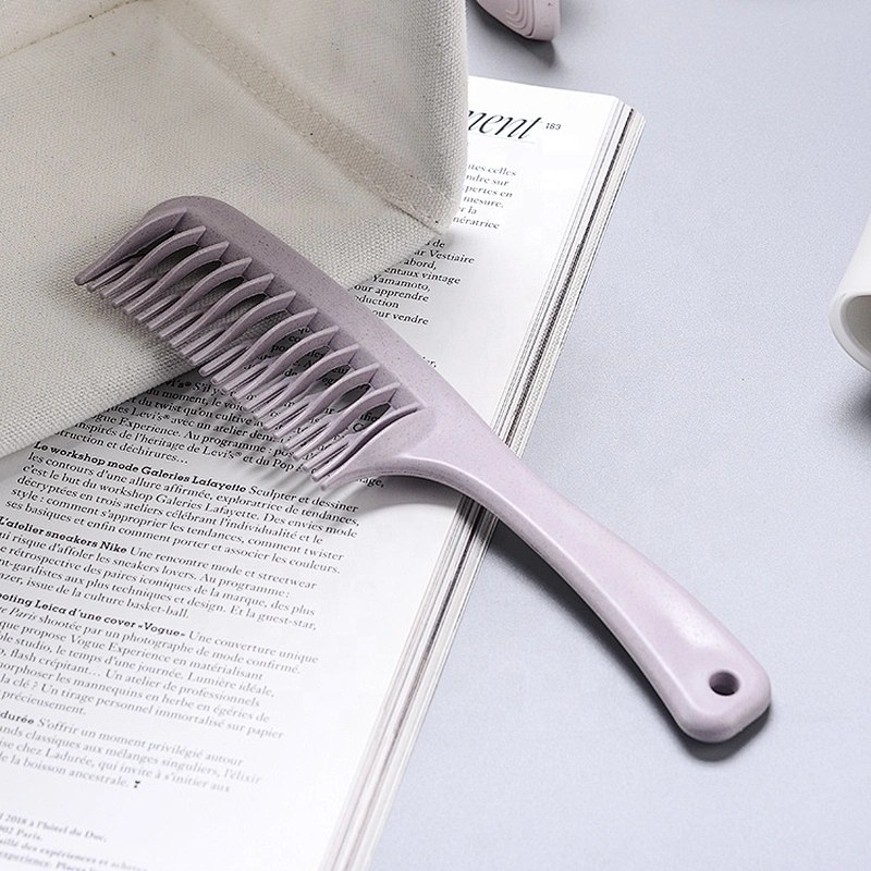 Plant degradable material personal care tangle teezer household wide tooth comb  cross tooth hair comb