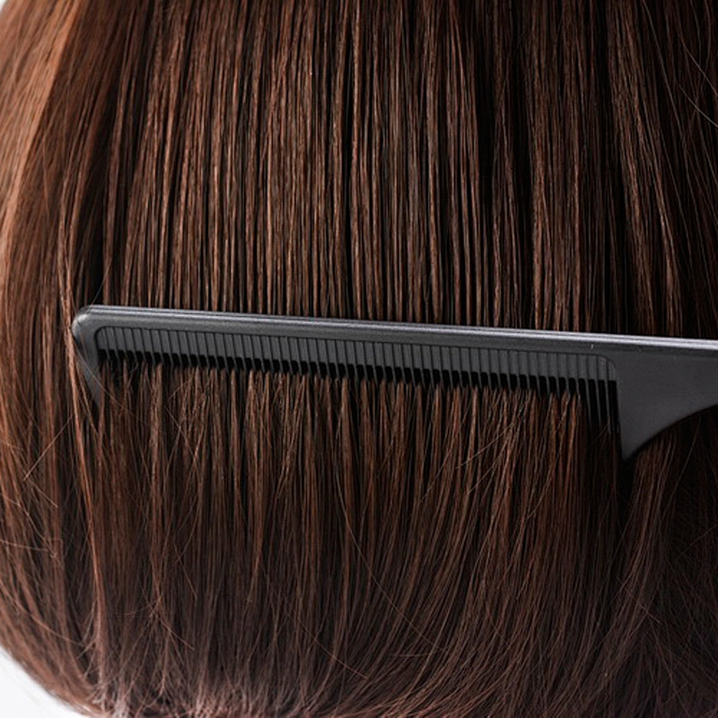 customized parting comb carbon rat tail black carbon fiber metal rat tail combs