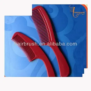 Red plastic comb 2 pcs promotional gift set