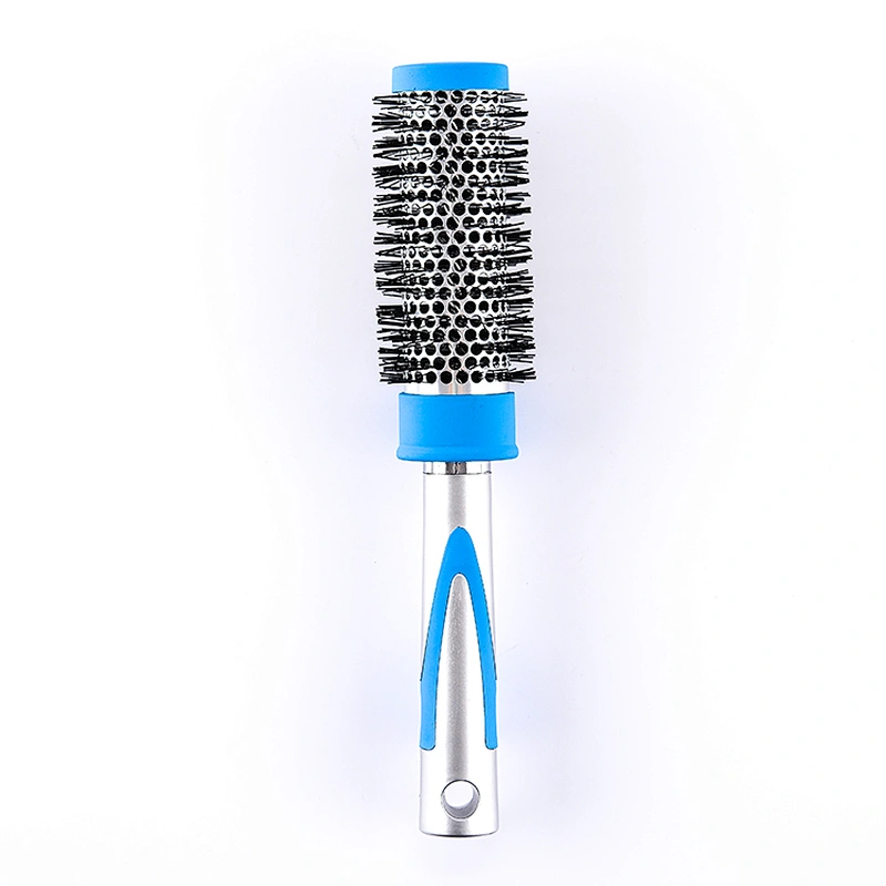 Aluminum Barrel Hair Brush Nylon Heat-resistant Ceramic Brush Ionic Nano Technology Round Hair Brush