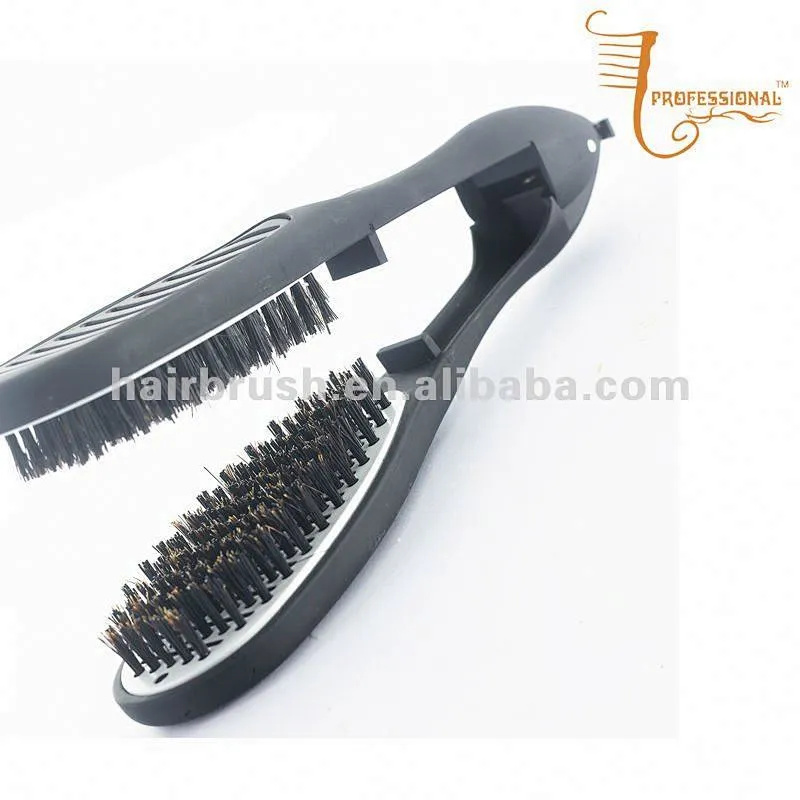 Ceramic hair straightening brushes