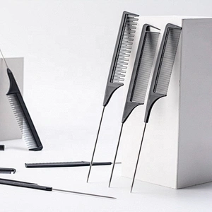 parting comb private label rat tail carbon combs