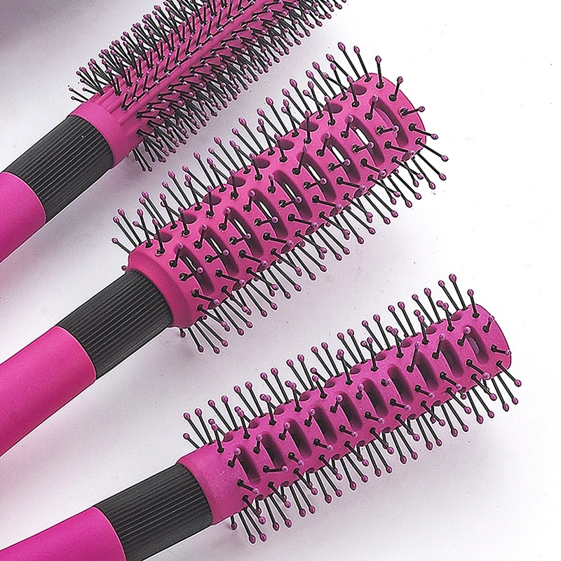 Factory customized hairdresser styling hair brush hair dryer ventilation brush massage brush