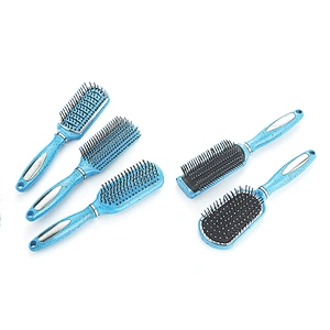 Wholesale custom plastic massage brushes of various colors detangling hair brush