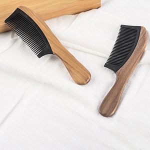 hot selling wooden pick beard comb cheap personalized hair comb wood hair comb brush