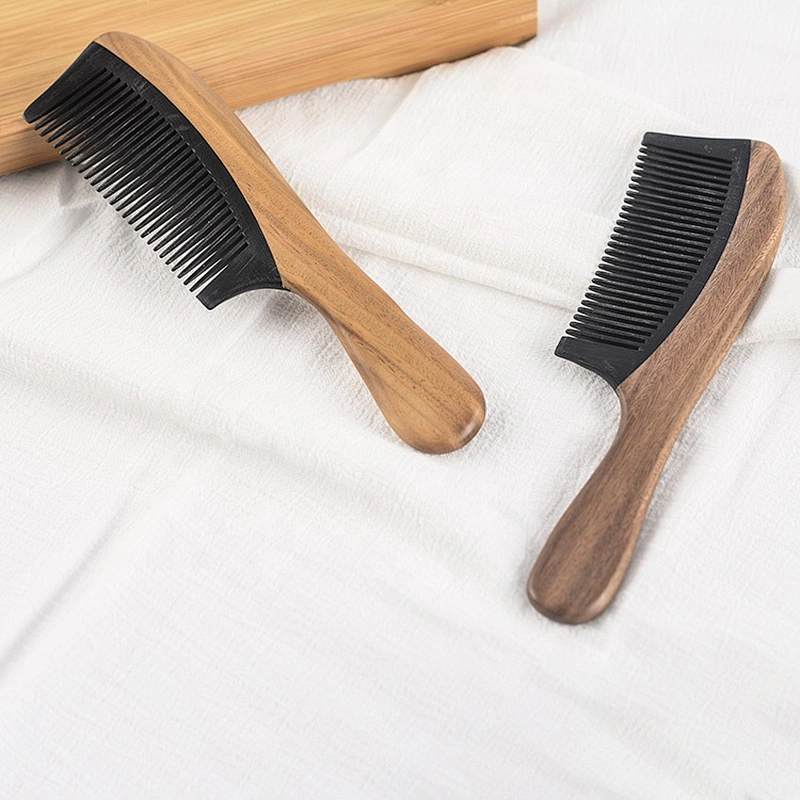 hot selling wooden pick beard comb cheap personalized hair comb wood hair comb brush
