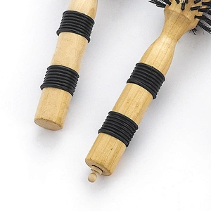 Custom round hair hand brush hairdresser styling brush bristle brush