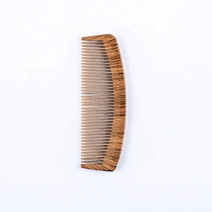 wood comb hair bamboo 100% natural wood razor like comb peach hair wood comb